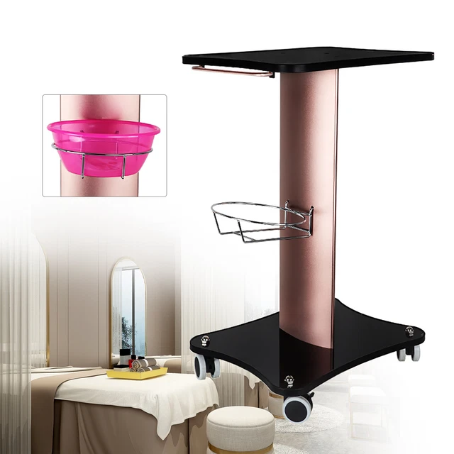 Salon Trolley Rolling Cart Beauty Equipment Storage Tray Stand Organizer Holder