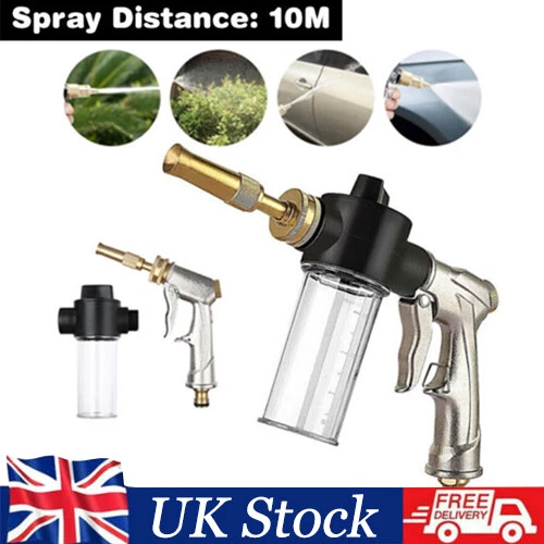 NEW CAR WASH Spray Gun Snow Foam Jet With Soap Dispenser Garden Hose