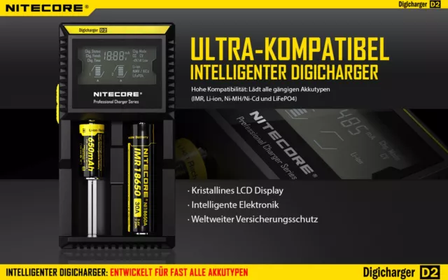 NiteCore Digicharger D2 EU