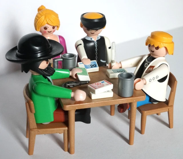 Figurine Playmobil Dame Western Far West - Série Vintage - Pour Diligence, Train, Saloon - Neuf