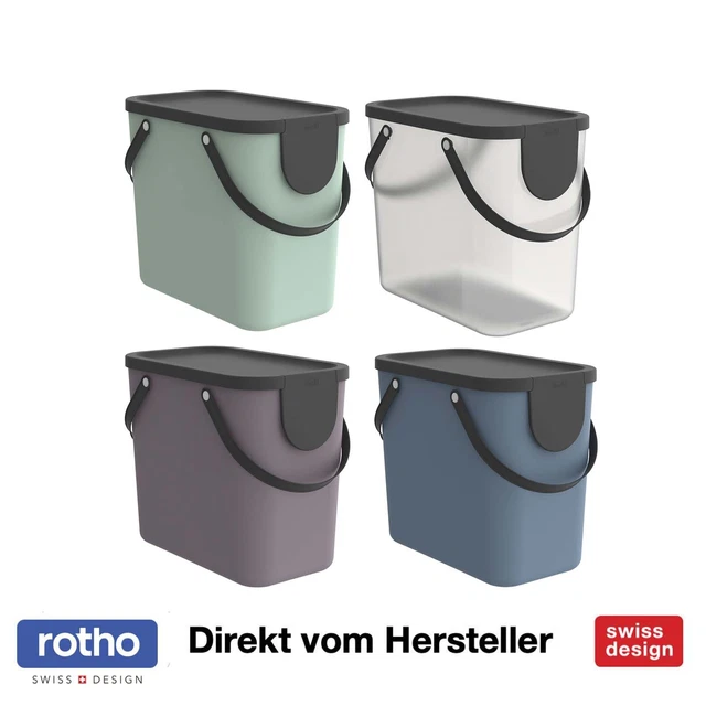 2er-Set Transparente Aufbewahrungsboxen Mit Deckel & Griff – 7 QT & 16 QT, Aus Stabilem Kunststoff