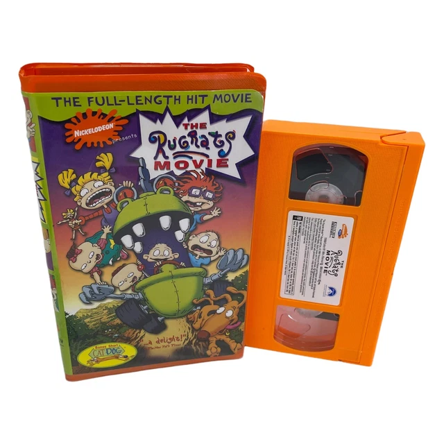 THE RUGRATS MOVIE VHS Clamshell 1998 Nickelodeon Orange VHS Tape