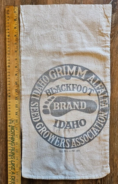 Vtg Blackfoot Brand 25 Lb. Feed Bag Idaho