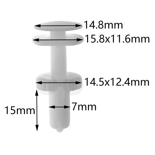 100pc Door Trim Panel Push Type Retainer Clip for GMC Truck Chevy Buick 15960325 3
