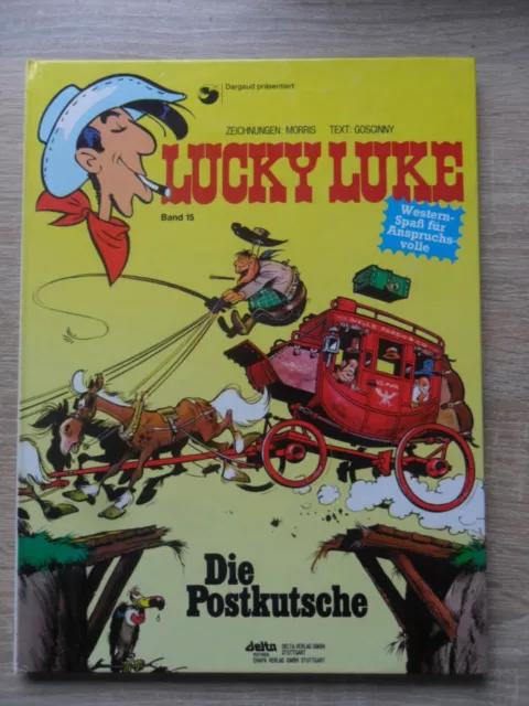Lucky  Luke   Band  15  Ehapa Die Postkutsche   1.Auflage  Hardcover HC   Delta