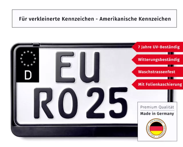 2x EU Feld Aufkleber kein Schwarz ✔ Kennzeichen Sticker ✔ Nummernschild  Tuning ✔