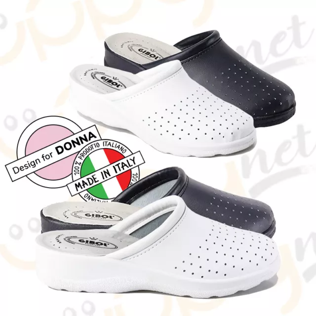 CIABATTE INFERMIERE DONNA pantofole sanitarie Fly dottore pelle Made in  ITALY EUR 13,80 - PicClick IT