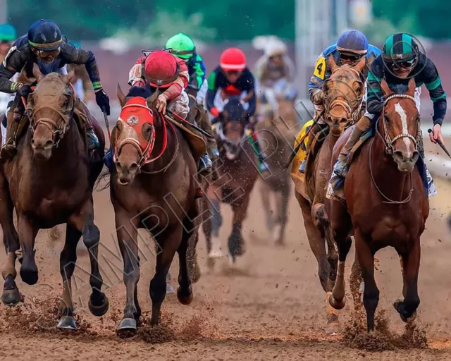 MYSTIK DAN 2024 150TH KENTUCKY DERBY WINNER BRIAN HERNANDEZ Jr UP 8X10