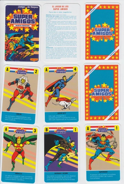 Super Powers Friends Justice League - 2Nd Version - Card Game Cromy Argentina