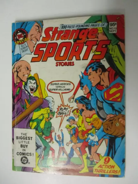 Dc Special Blue Ribbon Digest #13 September 1981 Strange Sports Stories Fine