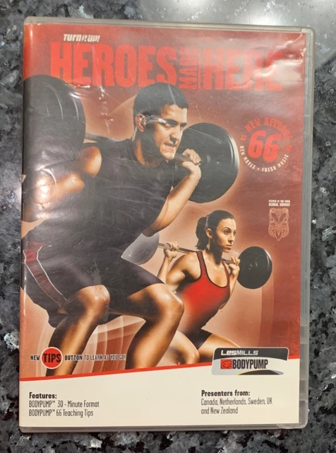 LES MILLS BODYPUMP Body Pump 66 DVD, CD and Notes Strength Workout