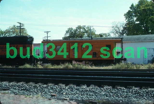 MILW Milwaukee Road CABOOSE #991981 at ?? 1975 ORIGINAL Slide!