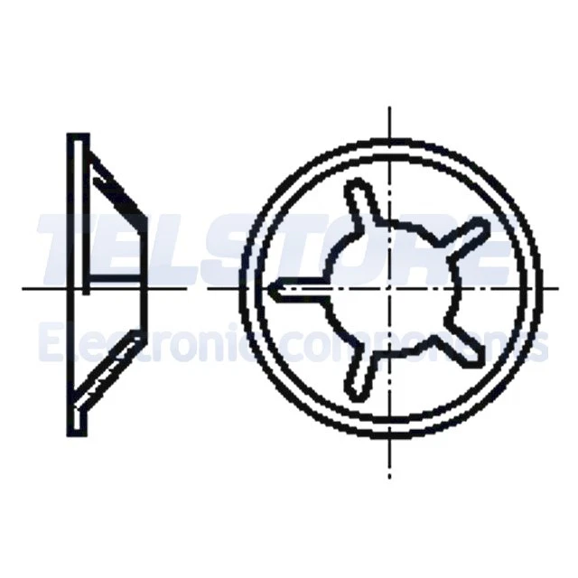 100pcs 1292900 Rondella seger acciaio elastico 6mm BN 833 1292900 100pcs 1292900 Rondella seger acciaio elastico 6mm BN 833 1292900