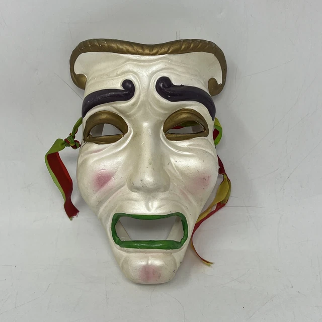 TRAGEDY FACE WALL Mask Sad Drama Theatre Vintage Hanging Art Decor