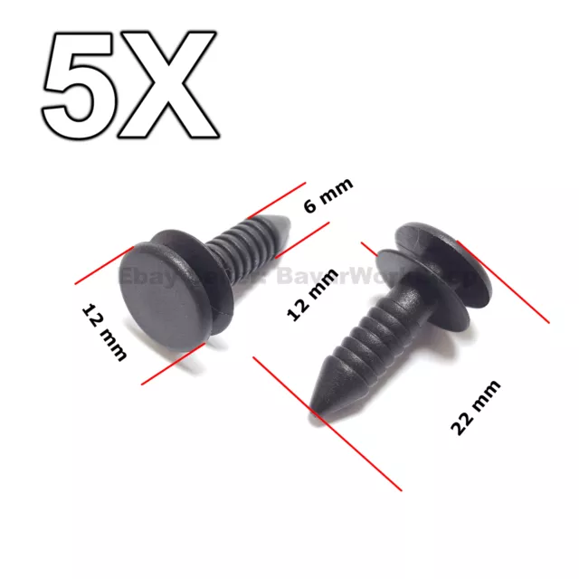 5X Rear Door Trim Panel, Door Card Stud Clips for Land Rover