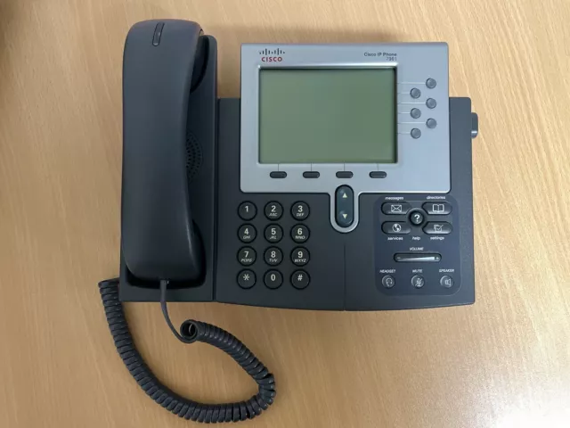 Cisco 7961G Unified IP Phone CP-7961G with Handset POE