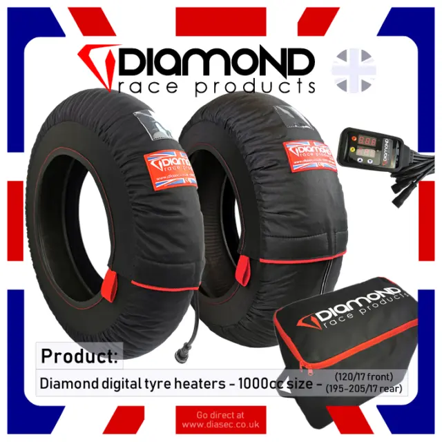 Diamond Race Products - Digital Neumático Calentadores De / Para 1000cc-120/195