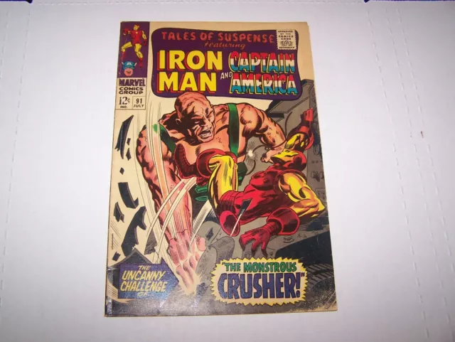 Marvel Comics Tales Of Suspense # 91 Iron Man & Captain America (1967)