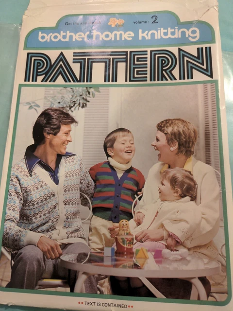 Hojas de patrones de tejido/líder de punto Brother Home.  Volumen 2