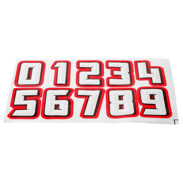 Helmet Sticker Sticky Number Lacrosse Football Stickers Motorcycle