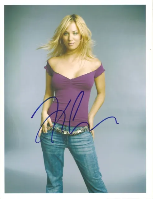 KALEY CUOCO HAND SIGNED AUTOGRAPH 8 x 10 PHOTO COA FROM N.A. # 3269