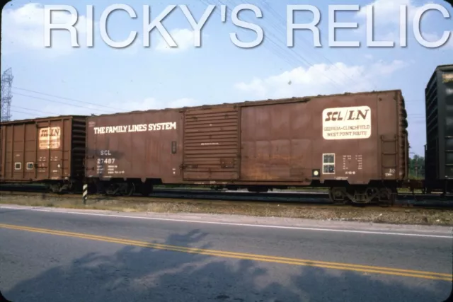 Duplicate Slide SCL #27487 Boxcar Seaboard Coast Line CollierYdPetersburg ex-ACL