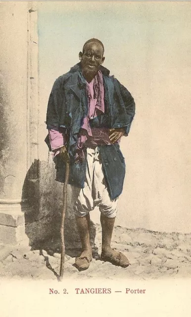 Africa Morocco Tangier Postcard N°2 Porter - Carrier