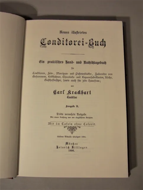 Neues illustriertes Conditorei-Buch. ND der Erstausg.1898 Lebkuchen, Pfeffernuss 3