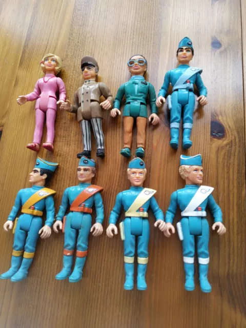 Matchbox Thunderbird figures x 8