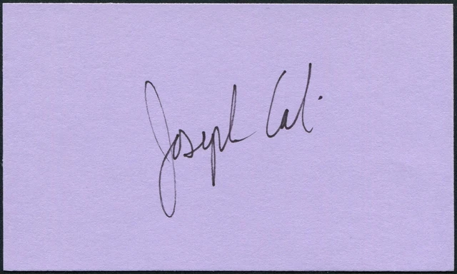 Joseph Cali Signed 3X5 Index Card Saturday Night Fever Joey Flatbush Voices