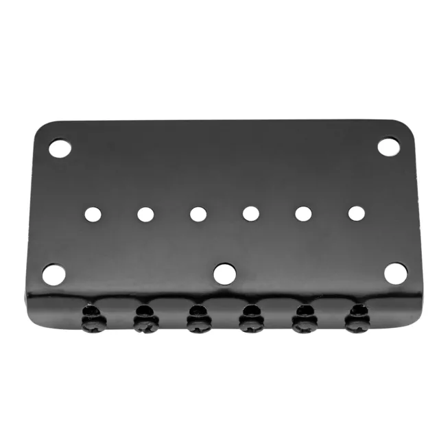Musiclily Black 52.5mm Fixed Hardtail Bridge For 6 String Fender Strat TL Guitar 3