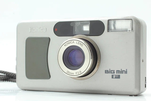 LCD Works [Near MINT] Konica Big Mini F Point & Shoot 35mm Film Camera JAPAN