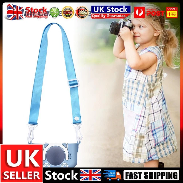 Portable Mini Cartoon Camera Cover Adjustable Silicone Shell (Blue Cat) UK