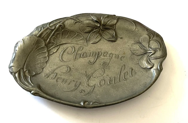 Seau à Champagne Ancien – Henry Goulet – Seau à Glace Métal Argenté – Vintage
