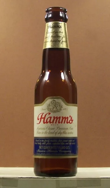 Hamm's 7 Fl Ozs Beer Bottle St Paul Minnesota San Francisco & LA California BB4