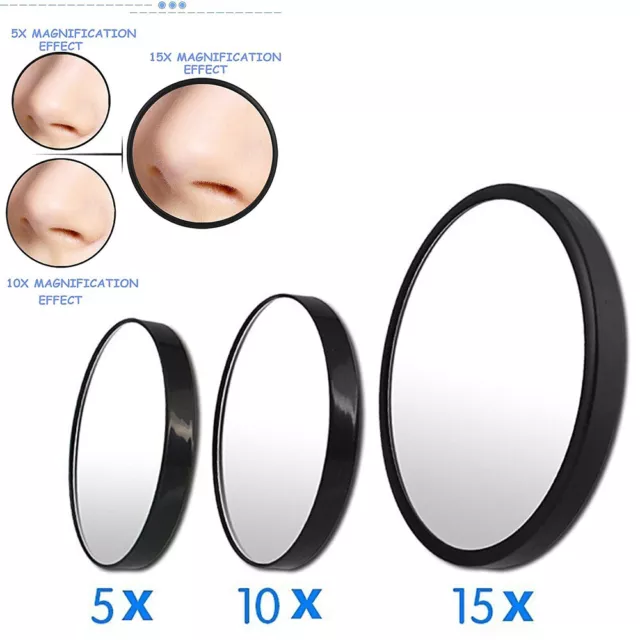 5X 10X 15X Magnifying Mirror Vanity Compact Travel Make Up Beauty Cosmetic Zoom