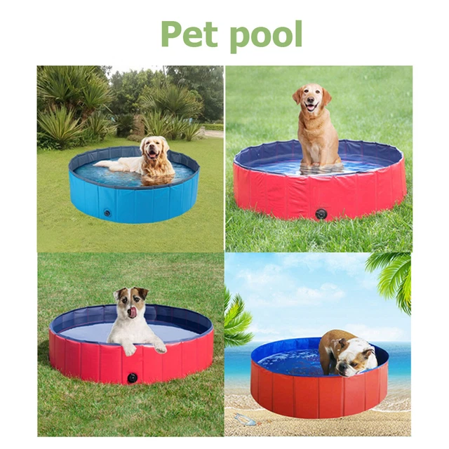 Suministros de refrigeración plegables para cachorros de PVC piscina verano exterior para mascotas