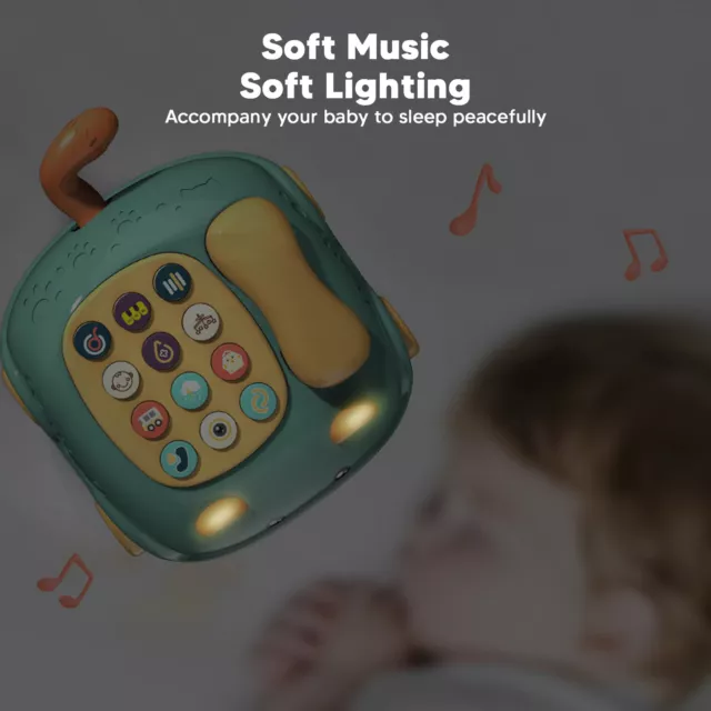 Generic Bébé téléphone jouet musique son dessin animé enfants éducation  précoce sommeil artefact - Prix pas cher