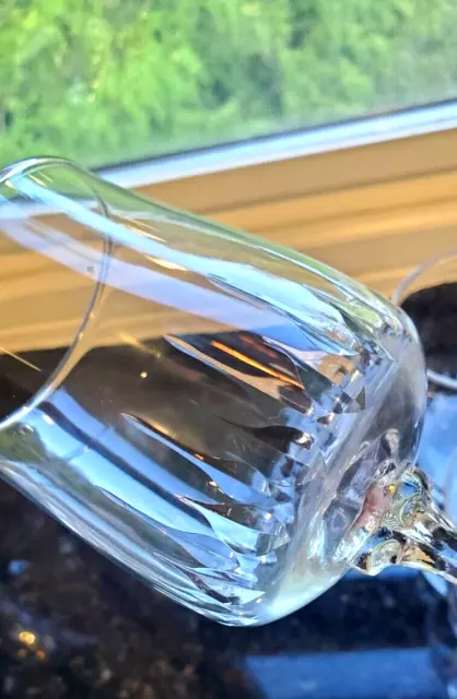 Set 8 Lenox Crystal Water Goblets Pendant Pattern 7 1/8 inch Pristine! 3
