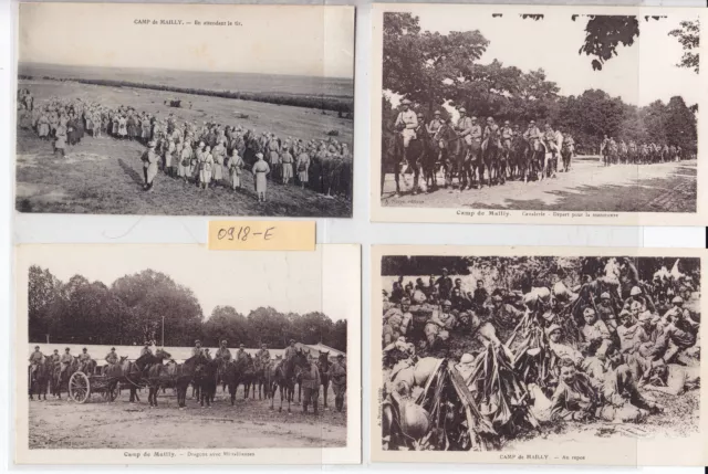 Dragons , Cavalerie , soldats  Francais guerre 14-18 photo sur CPA lot 0918E