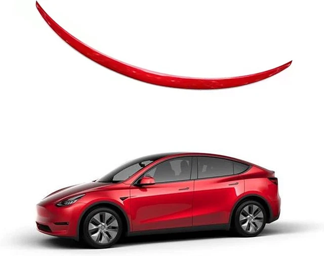 TESLA MODEL Y Rear Spoiler Wings ABS Trunk Spoiler Lip Tail Wing OEM ...