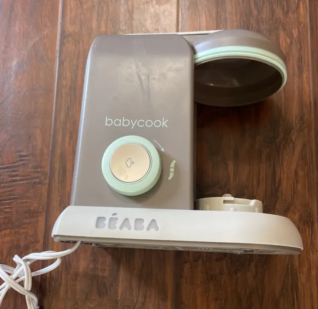 Procesador de alimentos eléctrico para bebé Beaba BabyCook Solo gris/azulado motor base BEA010A