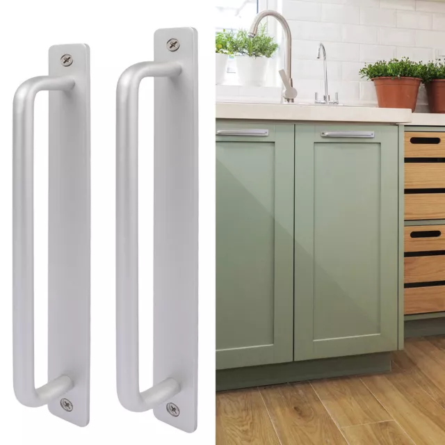 Pack of 2 Sliding Barn Door Handle Pull Hardware for Cabinet Bar Drawer Kitchen