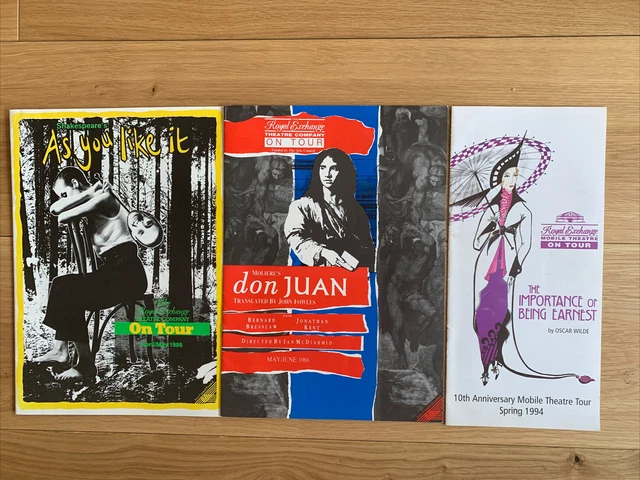 3 X Royal Exchange Theatre Touring Programmes