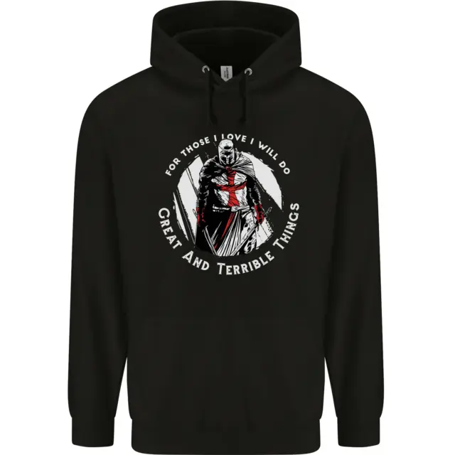 Knights Templar St Georges Fathers Day Childrens Kids Hoodie