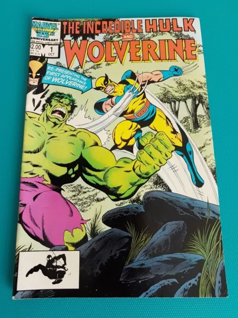 The Incredible Hulk and Wolverine #1 Byrne Cover Oct 1986