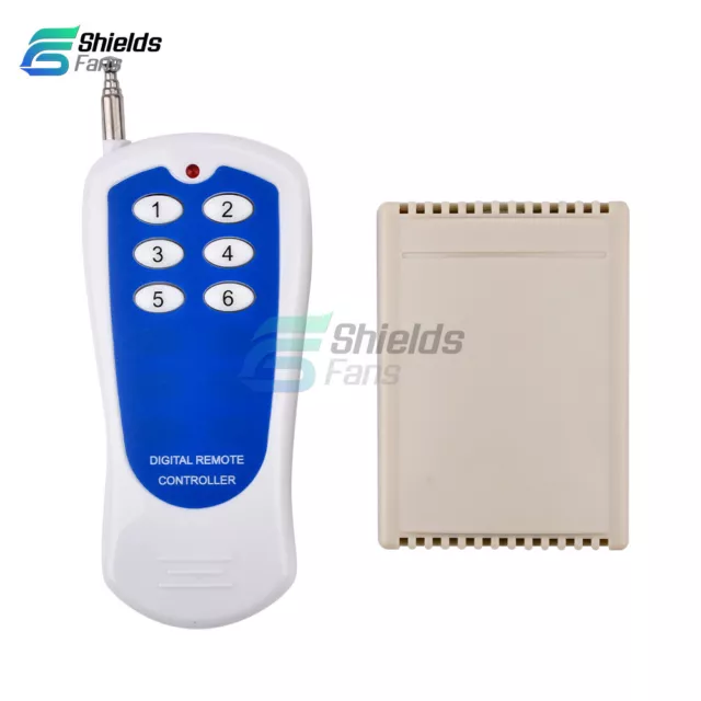 6CH/6 Channel 433MHZ RF Wireless Remote Control Transmitter & Receiver 12V DC CF