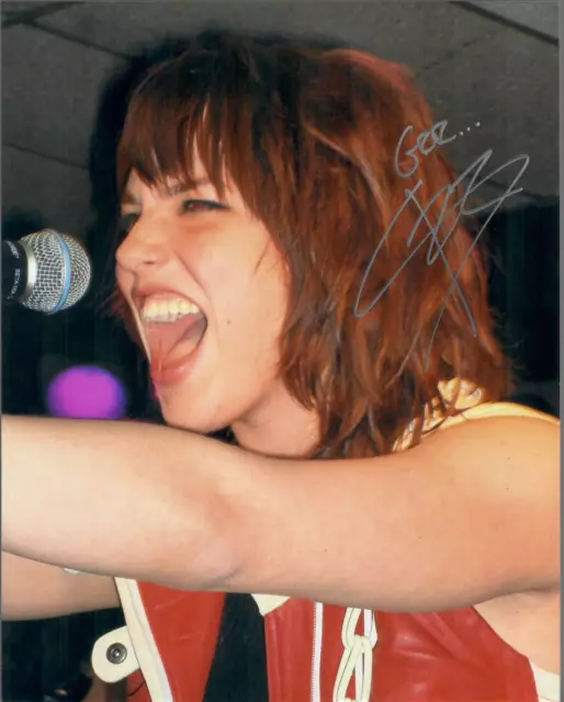 Lzzy Hale of Halestorm young REAL hand SIGNED one-of-a-kind photo COA