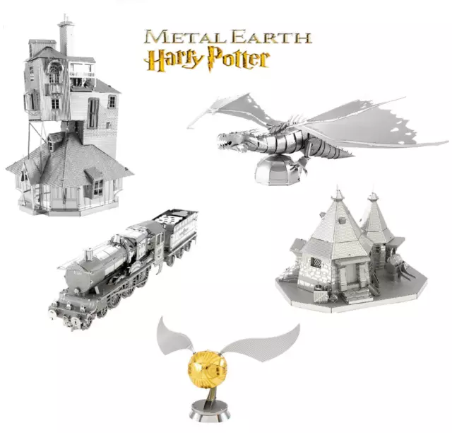 HARRY POTTER MINIATURES Official Metal Earth 3D Models Laser Cut