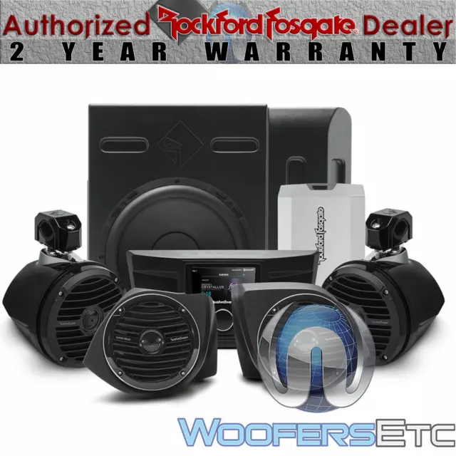 Rockford Fosgate Yxz-Stage4 Audio Upgrade Kit For Yamaha Yxz Pmx-2 Tm400X4Ad New